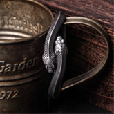 Double Serpent Bracelet - 925 Silver Handcrafted Retro