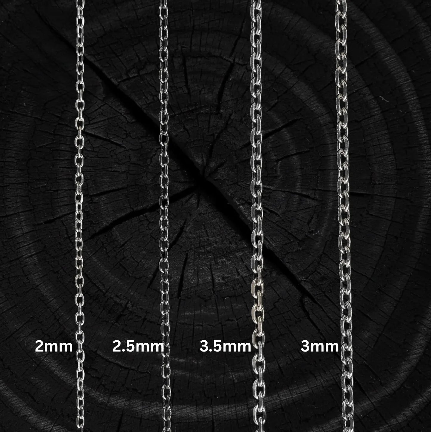 Small Cornered Chain (2-3.5mm)