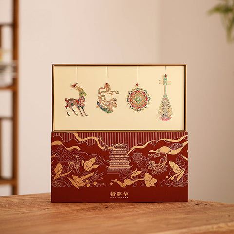 Dunhuang's Top-Tier Icon Metal Bookmark Set