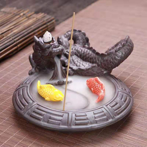 Celestial Dragon Waterfall Backflow Incense Holder