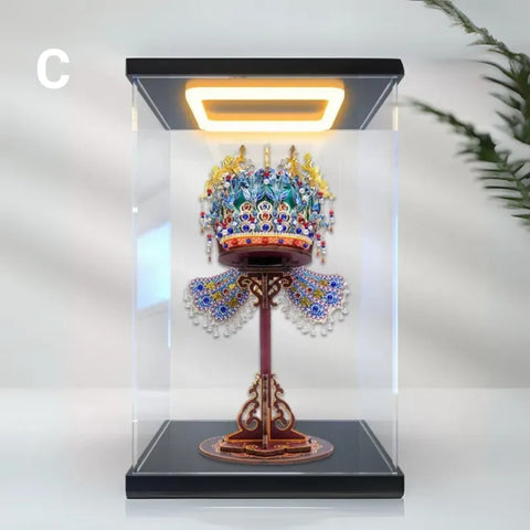 LED Acrylic Display Case – Dustproof Box with Door