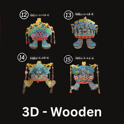 Imperial Crown Set – 3D Wooden, Shakes When Touched