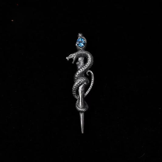 Asclepius' Serpent Staff Pendant
