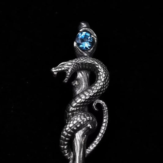Asclepius' Serpent Staff Pendant
