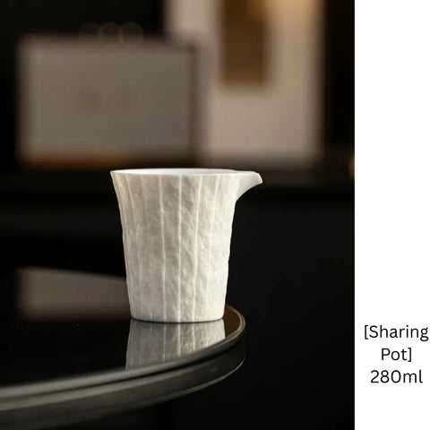 Handmade Coffee Cup Stone Fold Porcelain– Paper-Thin Translucent Drinkware