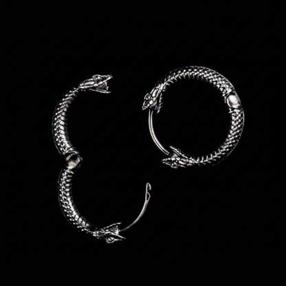 Whispers of the Dual Serpent Earring