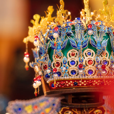 Phoenix Crown Metal Model Kit – Handmade Gift Ornament