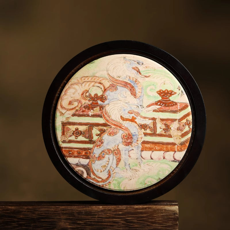Quick-drying Cup Holder | Ceramic & Bamboo Coaster Set