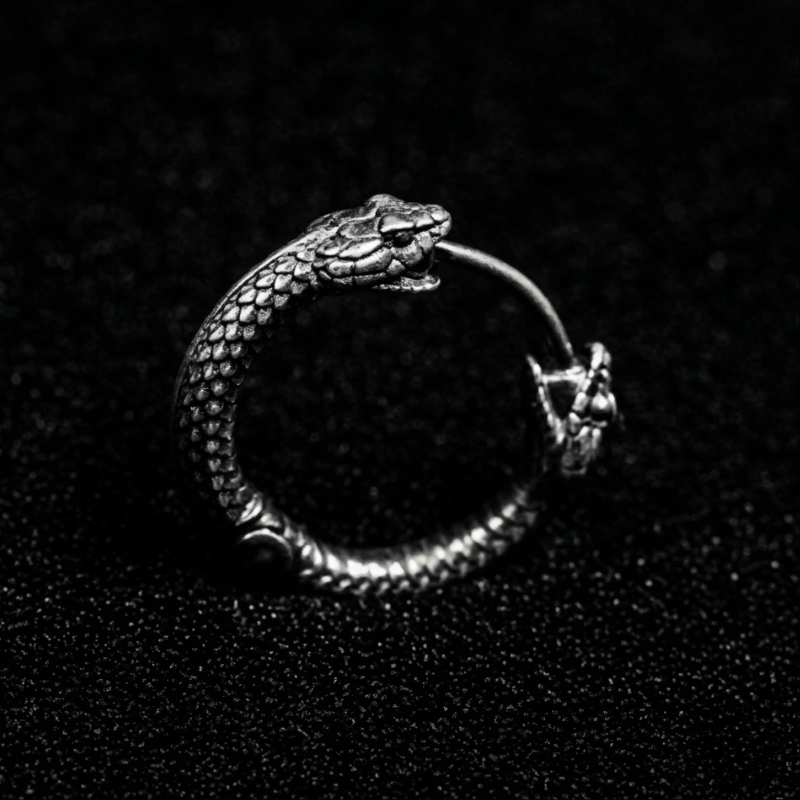 Whispers of the Dual Serpent Earring