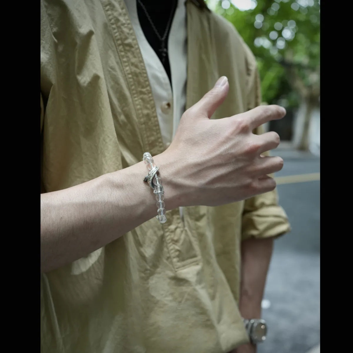 Crystal Single Snake Bracelet