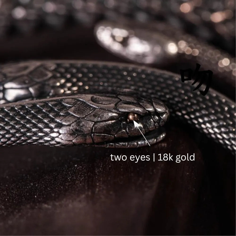 Double Serpent Bracelet - 925 Silver Handcrafted Retro