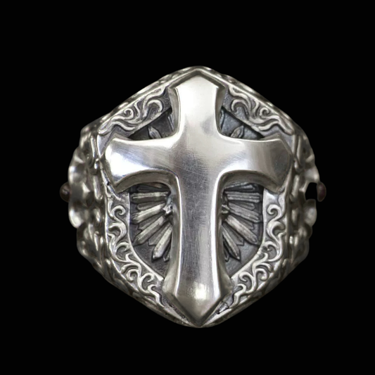 Sacred Warrior's Shield Ring