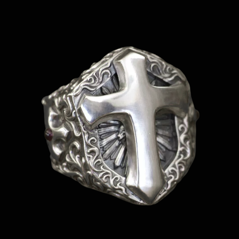 Sacred Warrior's Shield Ring