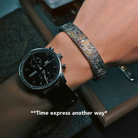 Imperial Taotie Meteorite Bracelet