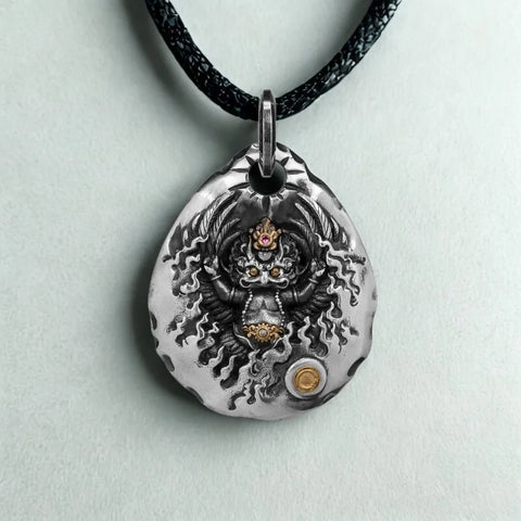 Garuda Mythical Pendant Necklace – Cultural Silver Jewelry