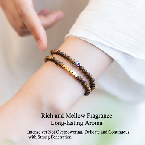Agarwood Harmony Bracelet: Wood Element Elegance