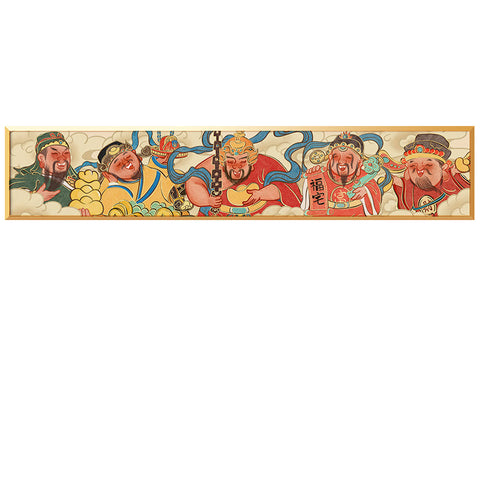 Five God of Wealth – Wall Decor