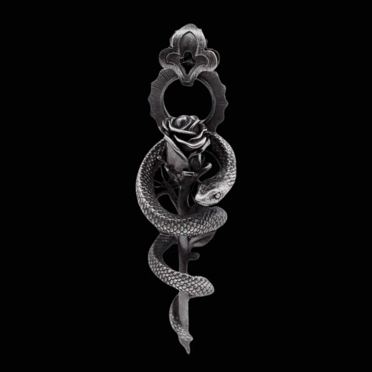 Serpent's Rose Pendant