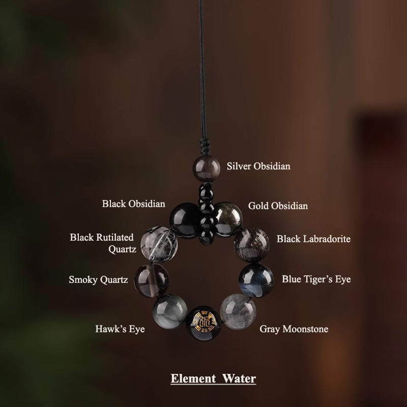 Five Elements Harmony Pendant – Elemental Gemstone Ornament