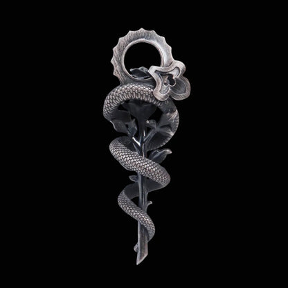 Serpent's Rose Pendant