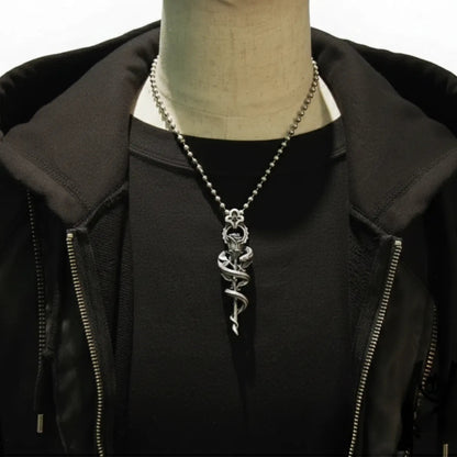 Serpent's Rose Pendant