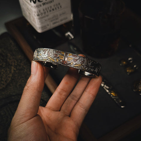 Imperial Taotie Meteorite Bracelet