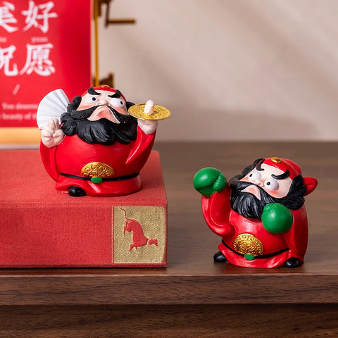 Zhong Kui Folklore Sculpture – Guardian of Resilience and Prosperity
