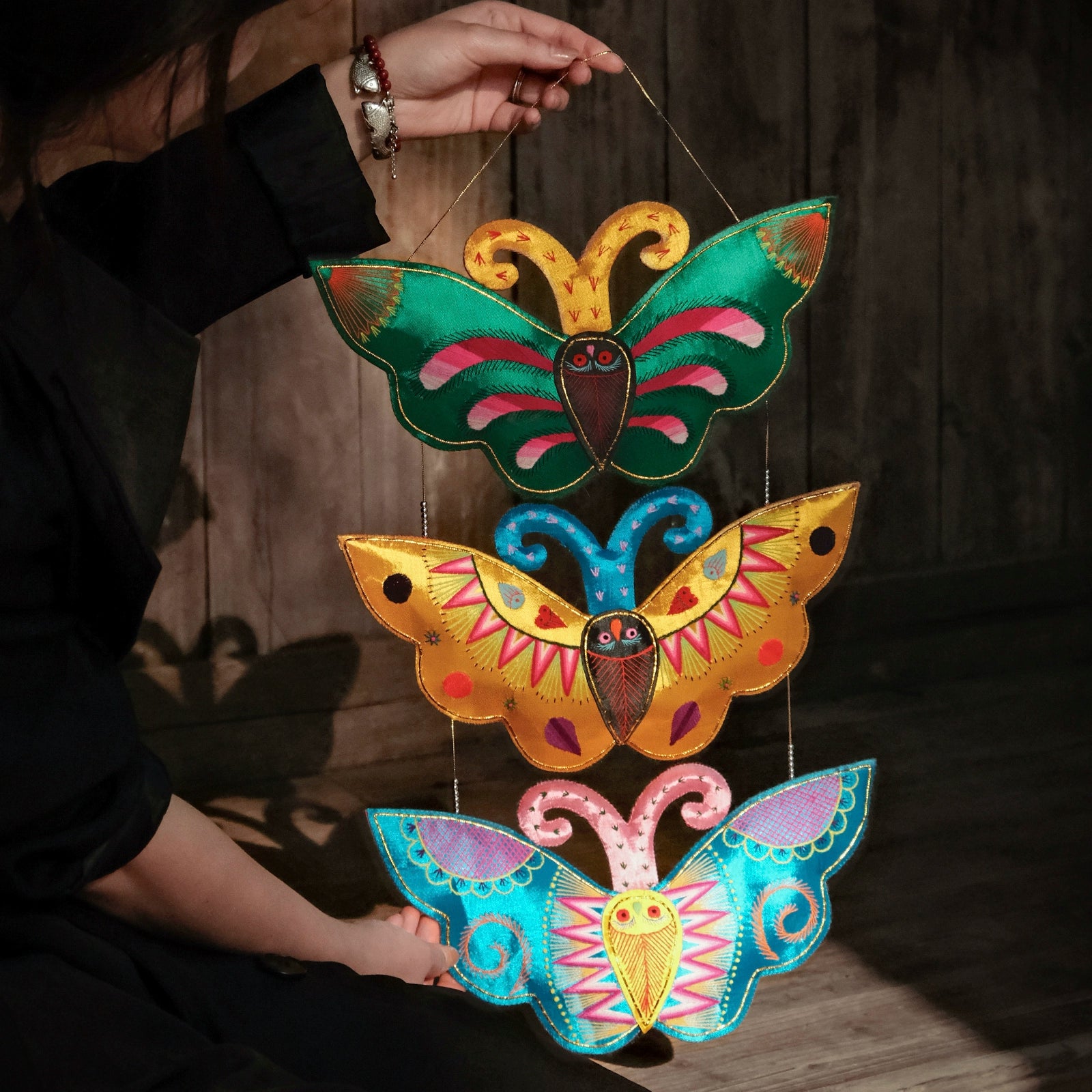 Metamorphosis – Xiqin Embroidered Butterfly Pendant