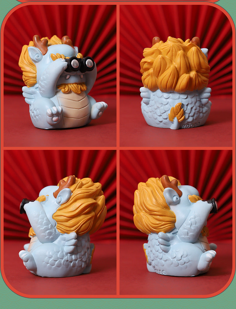Dragon's Nine Offspring Figurine Set: Mountains and Seas Legends