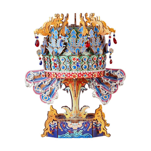 DIY Phoenix Crown Music Box – 3D Wooden Puzzle Kit