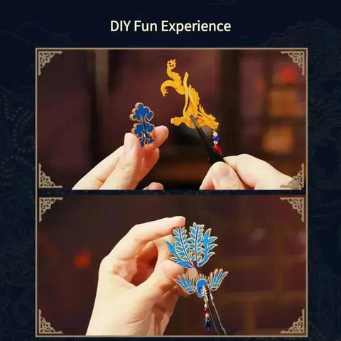 DIY Phoenix Crown Music Box – 3D Wooden Puzzle Kit