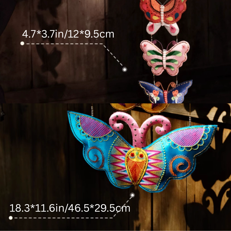 Metamorphosis – Xiqin Embroidered Butterfly Pendant