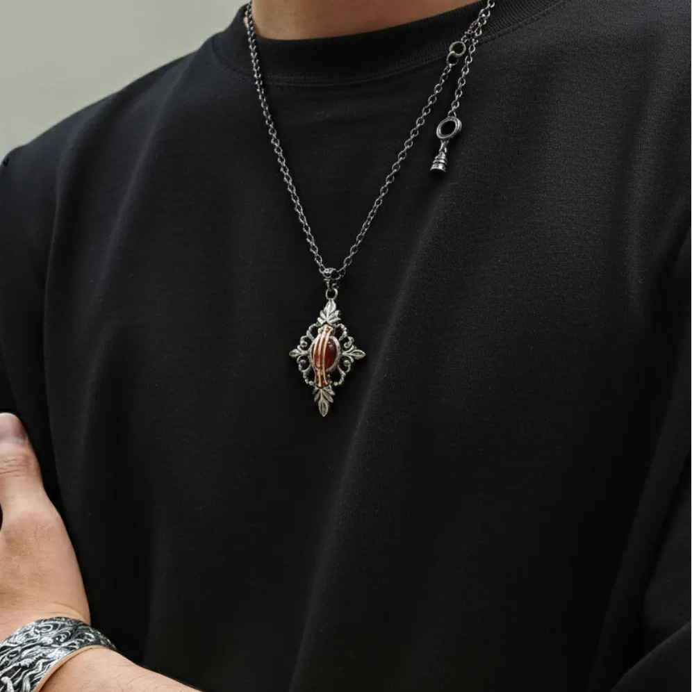 Heart in Cage Pendant