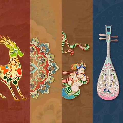 Dunhuang's Top-Tier Icon Metal Bookmark Set