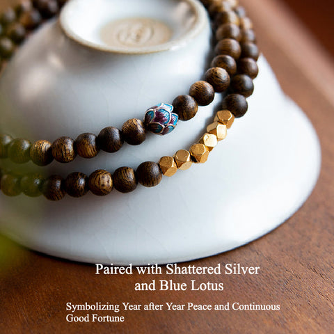 Agarwood Harmony Bracelet: Wood Element Elegance