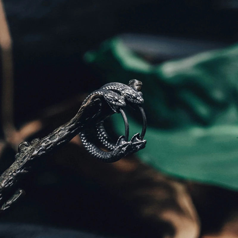 Whispers of the Dual Serpent Earring