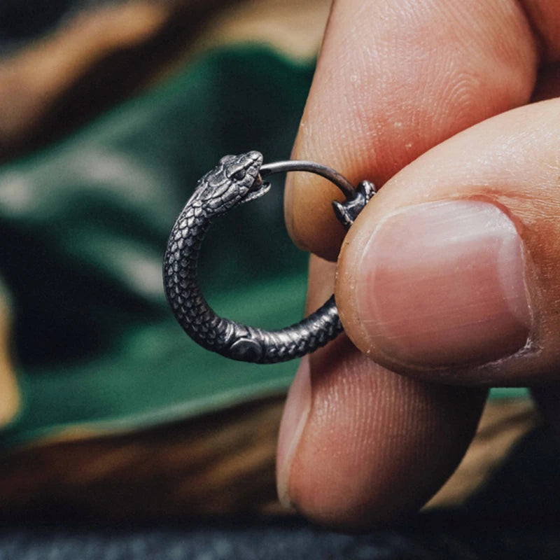Whispers of the Dual Serpent Earring