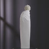 Blanc de Chine Lady Sculpture - Floral Cascade