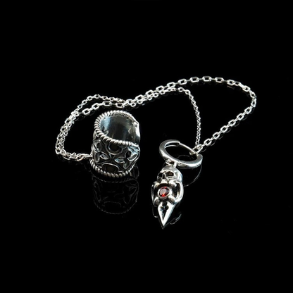 Crimson Hymn Earring