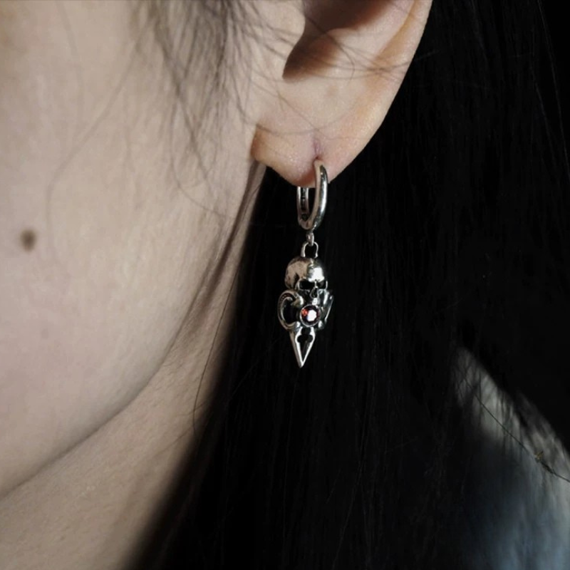 Crimson Hymn Earring