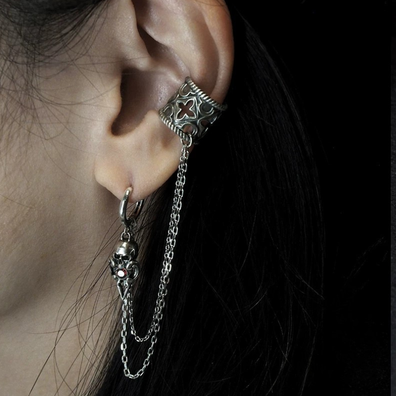 Crimson Hymn Earring