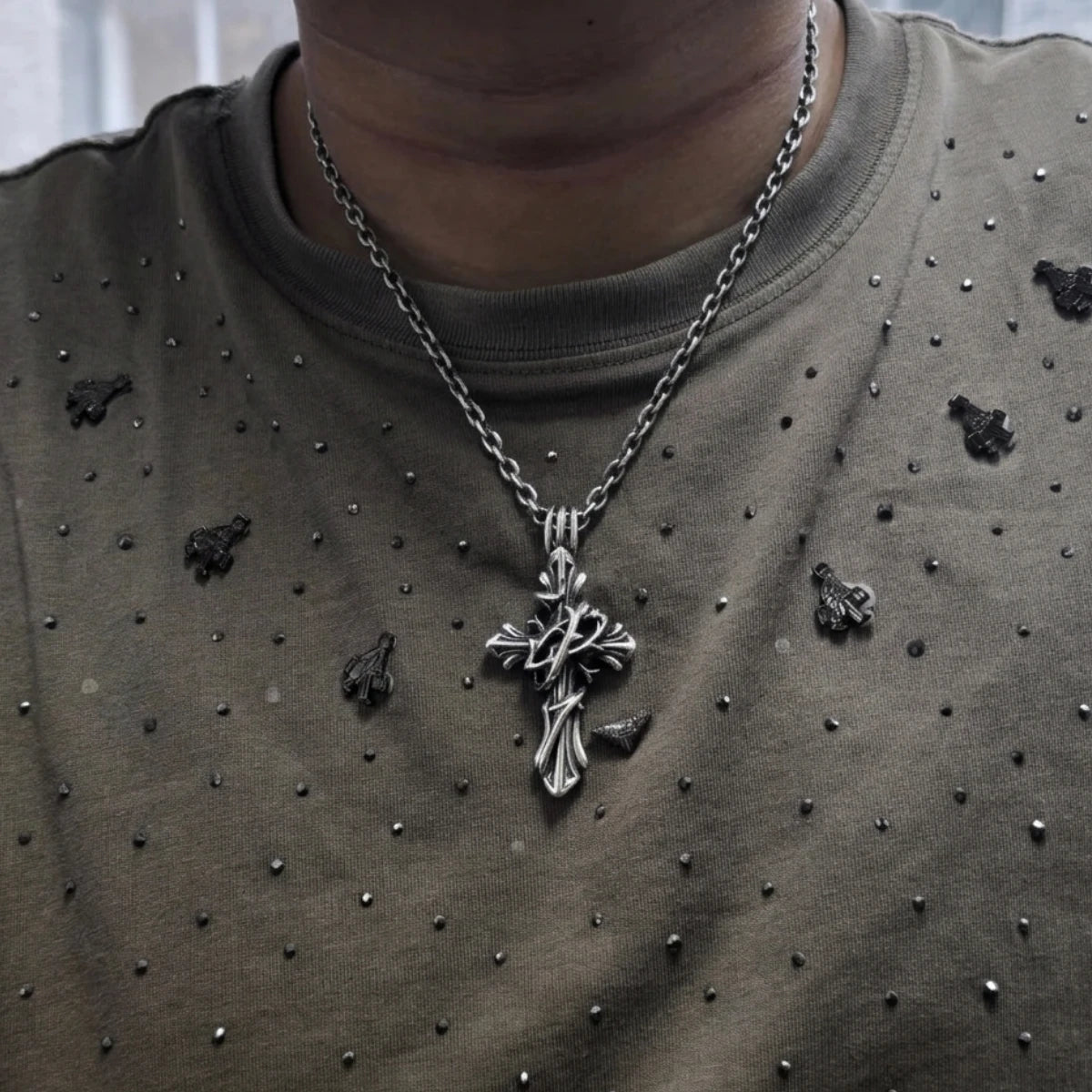 Sacred Vine Relic Cross Pendant