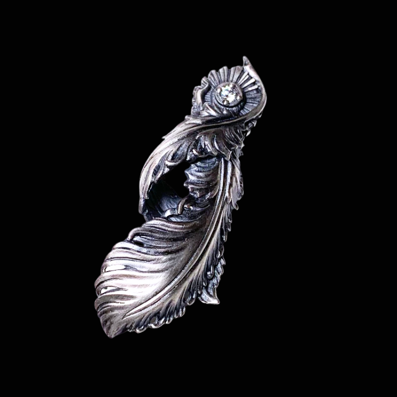 All-Seeing Eye Feather Pendant